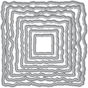 LDRS Die Hand Torn Squares