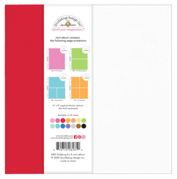 Doodlebug 6X8 Mini Album Ladybug