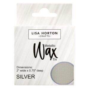 Lisa Horton Crafts Water Based Metallic Wax Tin - Silver #877