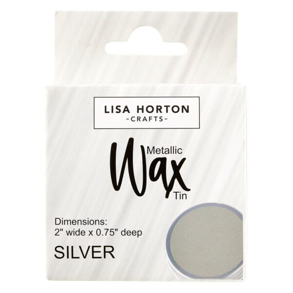Lisa Horton Crafts Water Based Metallic Wax Tin - Silver #877