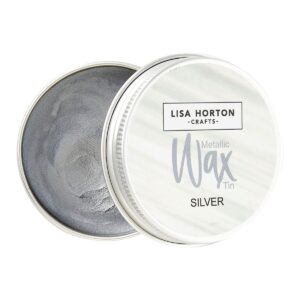 Lisa Horton Crafts Water Based Metallic Wax Tin - Silver #877