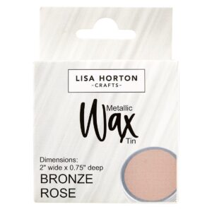 Lisa Horton Crafts Water Based Metallic Wax Tin - Bronze Rose #10412C