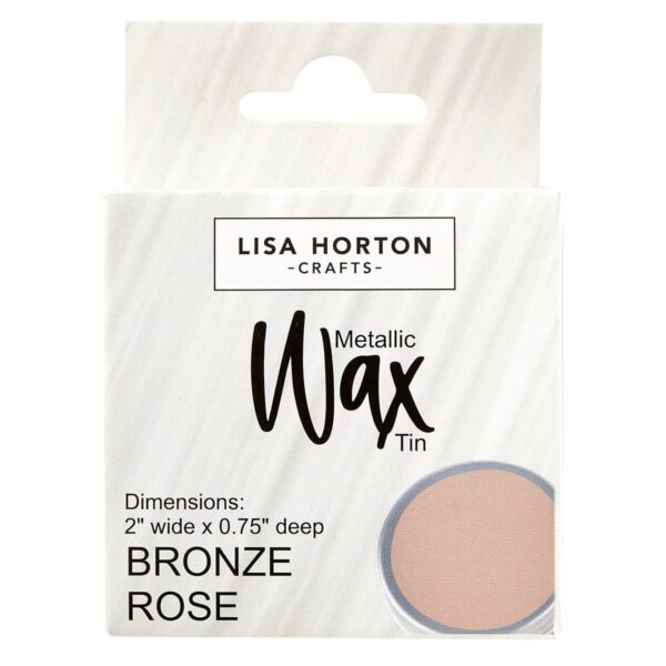 Lisa Horton Crafts Water Based Metallic Wax Tin - Bronze Rose #10412C