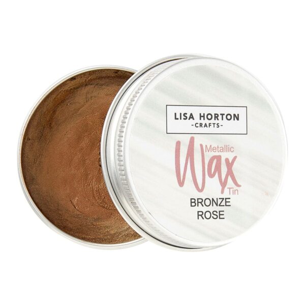 Lisa Horton Crafts Water Based Metallic Wax Tin - Bronze Rose #10412C