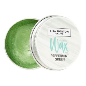 Lisa Horton Crafts Water Based Metallic Wax Tin - Peppermint Green #355
