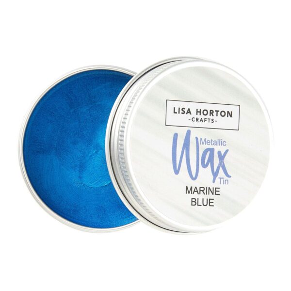 Lisa Horton Crafts Water Based Metallic Wax Tin - Marine Blue #293 Lisa Horton Crafts Water Based Metallic Wax Tin - Marine Blue #293