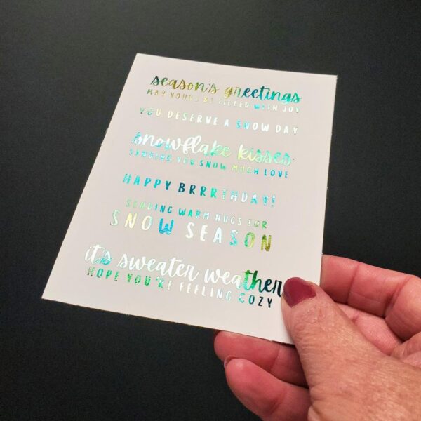 I CRAFT DECO FOIL CARRIER SHEETS