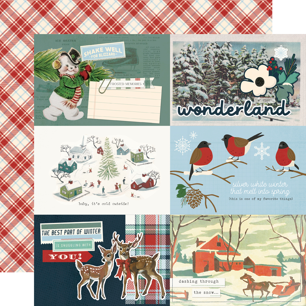 Simple Stories Simple Vintage Flannel Season 12X12 4X6 Elements