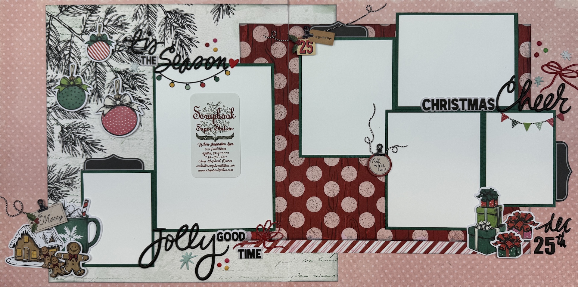 49 & Market Vicku Boutin Misteltoe & Memories Quad Layout Kit