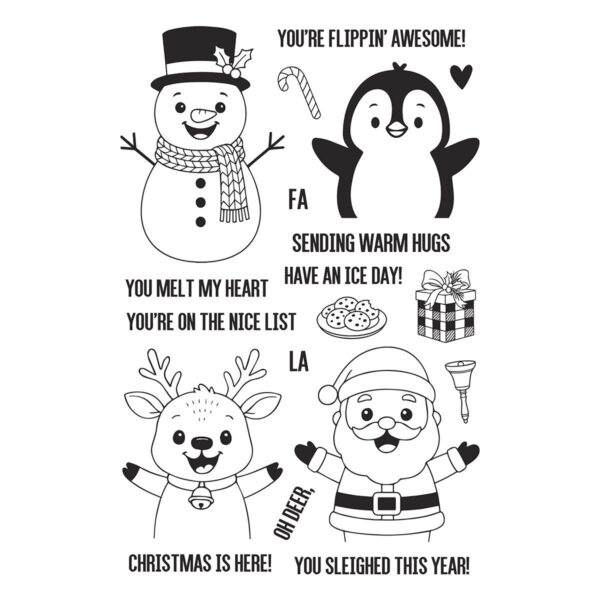 RANGER SIMON HURLEY STAMP CHRISTMAS HUGS