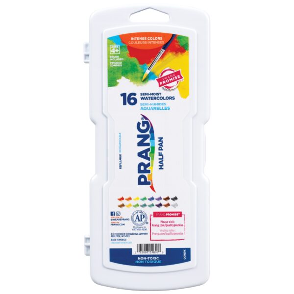 PRANG HALF PAN SEMI MOIST WATERCOLORS