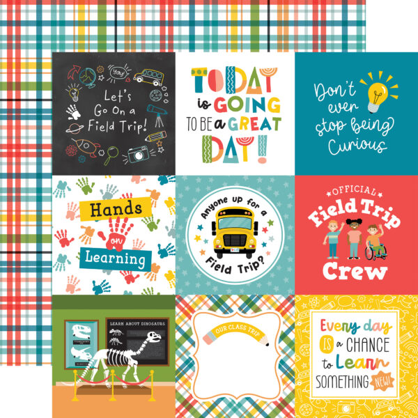 Echo Park Field Trip 12X12 4X4 Journaling Cards Echo Park Field Trip 12X12 4X4 Journaling Cards
