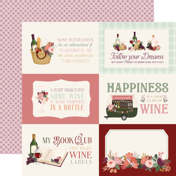 Carta Bella Wine 12X12 Wine Journaling Cards