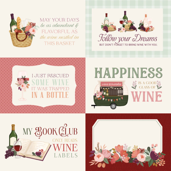 Carta Bella Wine 12X12 Wine Journaling Cards