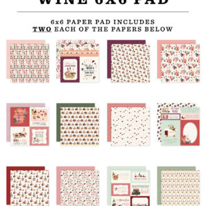 Carta Bella Wine 6X6 Paper Pad