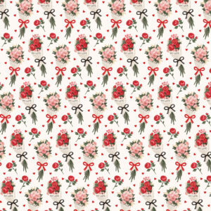 Carta Bella Be Mine 12X12 Newspaper Bouquets