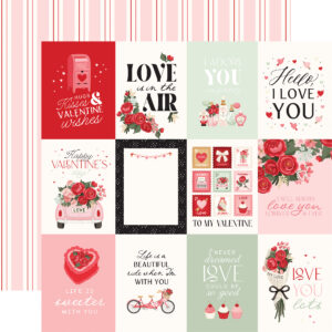 Carta Bella Be Mine 12X12 3X4 Journaling Cards