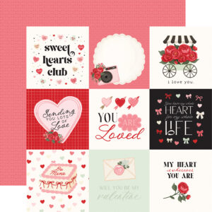Carta Bella Be Mine 12X12 4X4 Journaling Cards