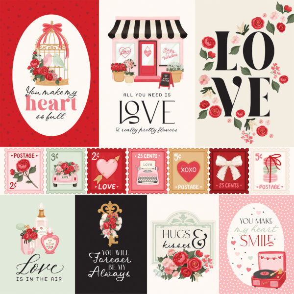 Carta Bella Be Mine 12X12 Multi Journaling Cards