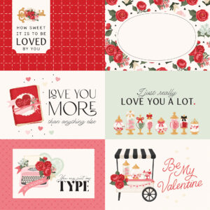 Carta Bella Be Mine 12X12 6X4 Journaling Cards