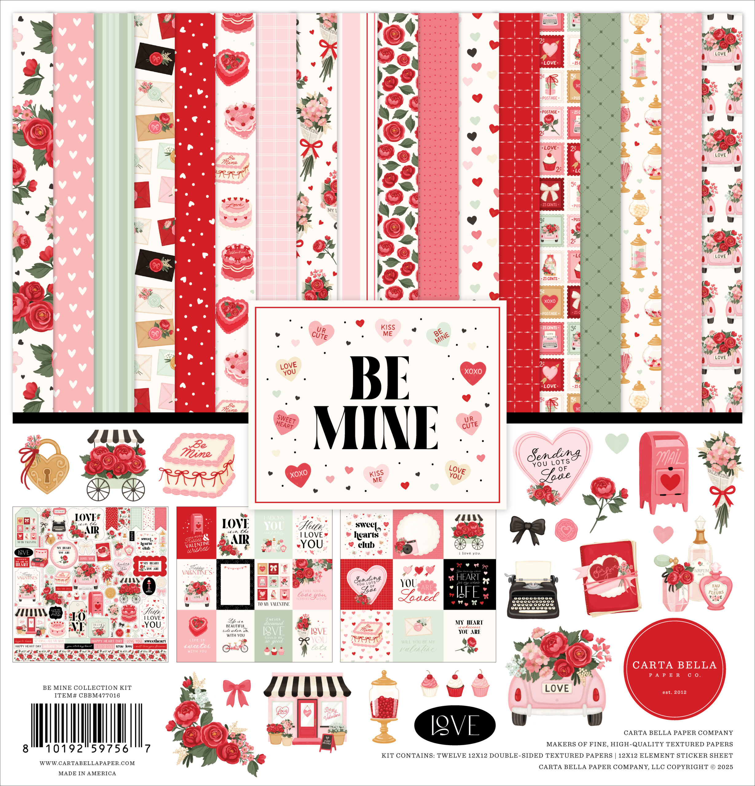 Carta Bella Be Mine Collection Kit