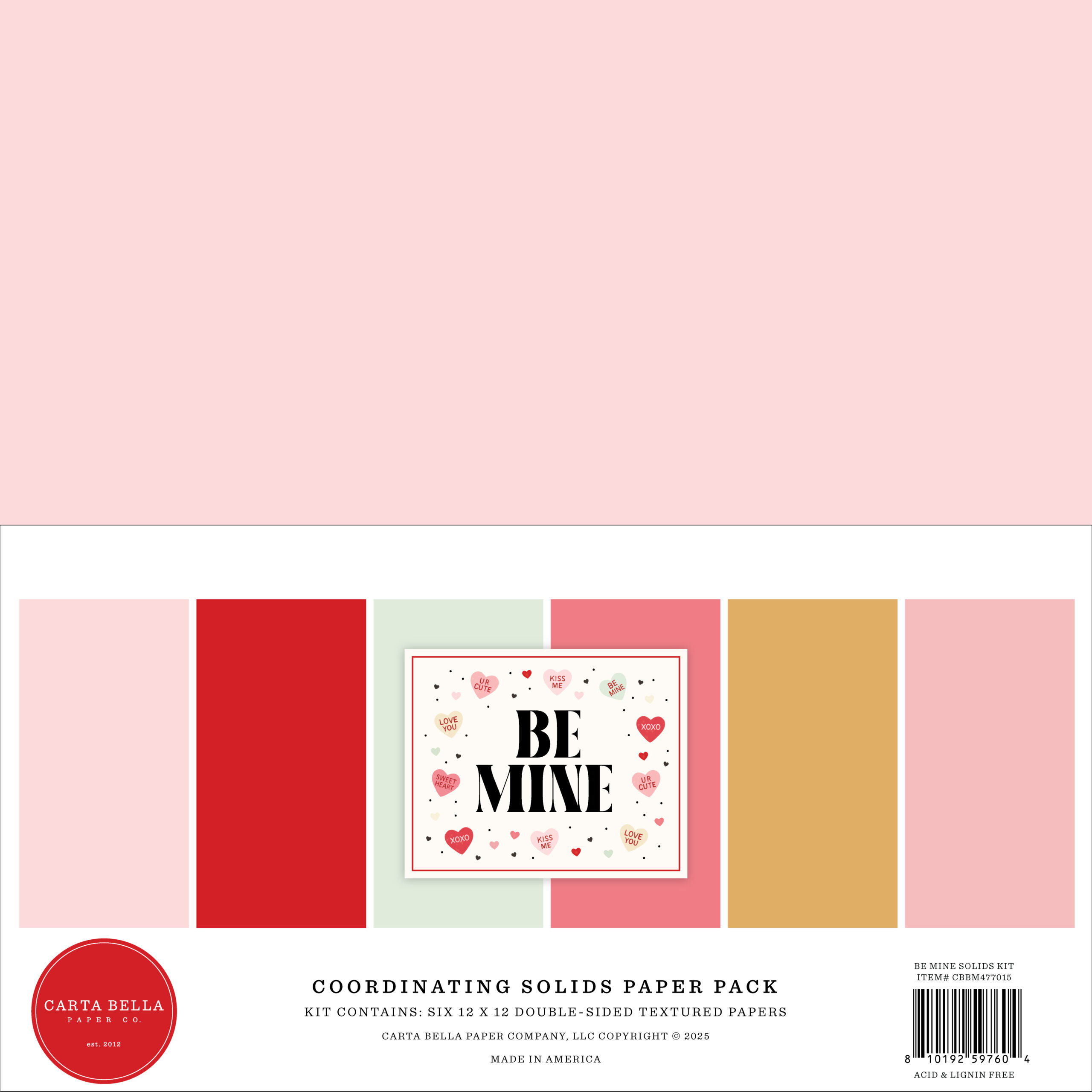Carta Bella Be Mine Solids Kit