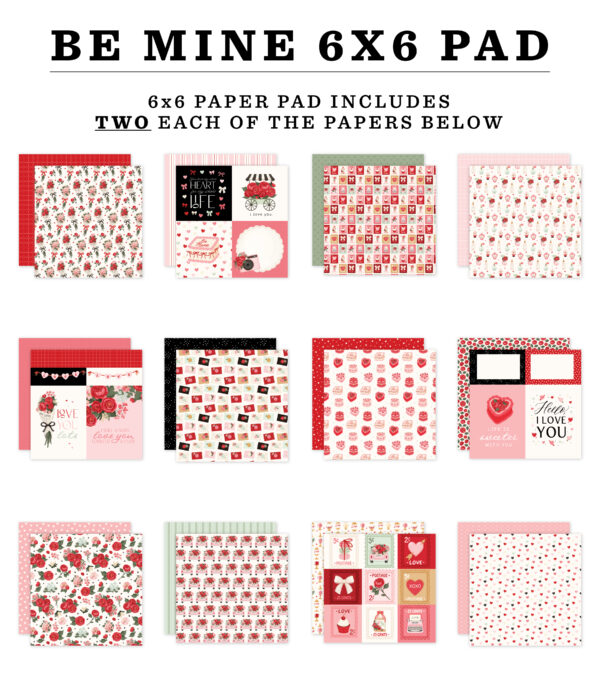 Carta Bella Be Mine 6X6 Paper Pad