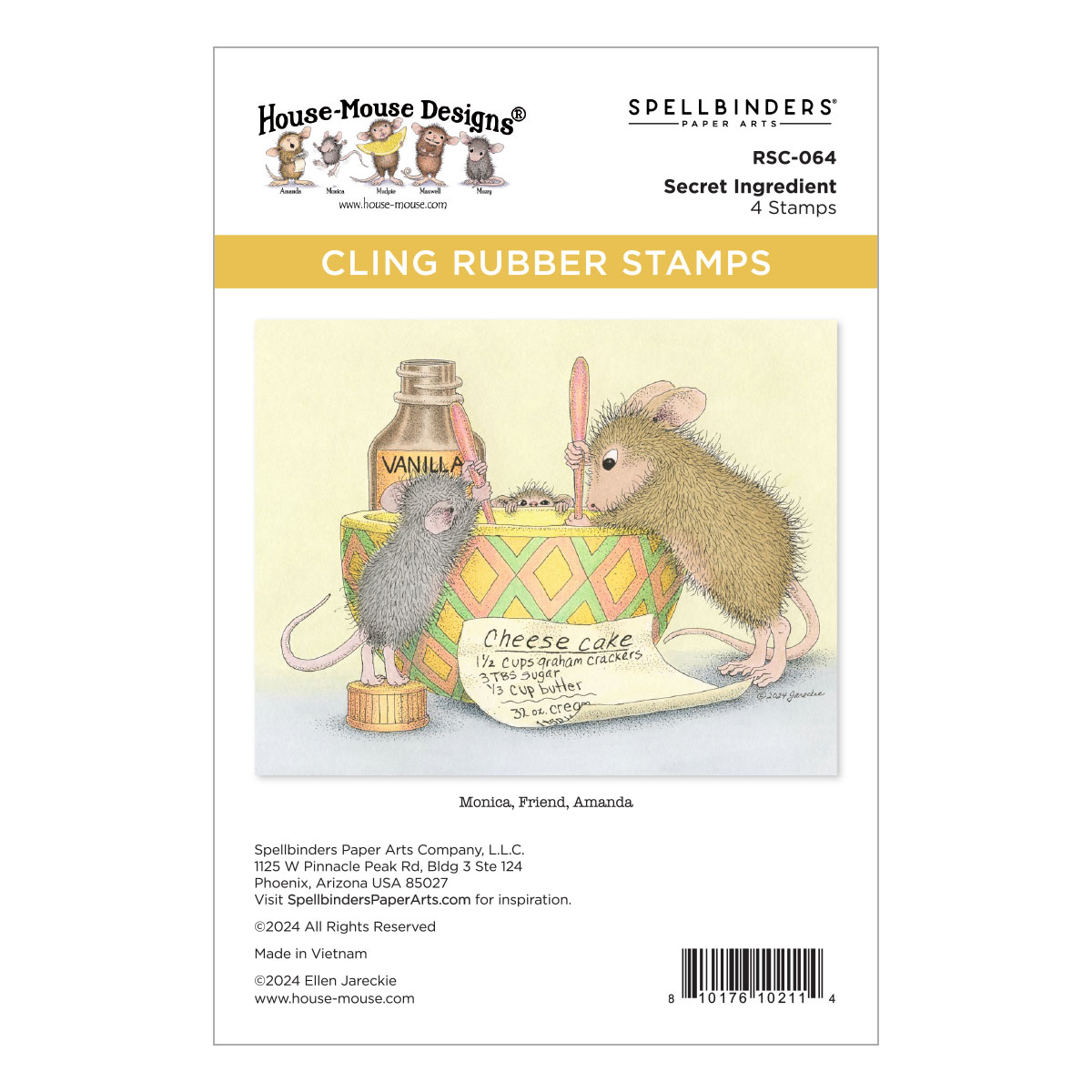 SPELLBINDERS STAMP SECRET INGREDIENT HOUSE MOUSE