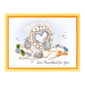 SPELLBINDERS STAMP STITCHED WITH LOVE HOUSE MOUSE