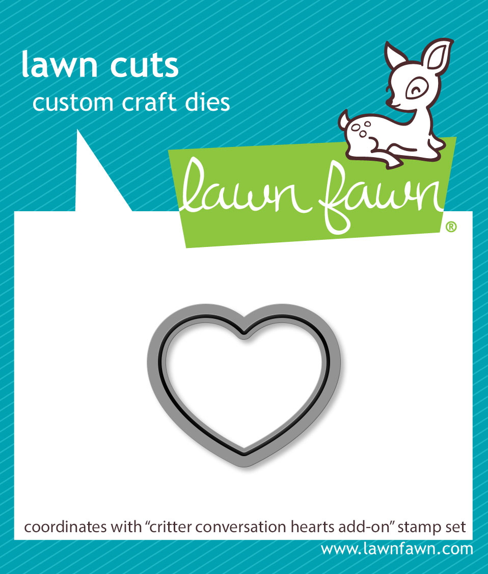 Lawn Fawn Die Critter Conversation Hearts Add-on