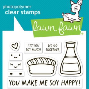Lawn Fawn Stamp Soy Happy