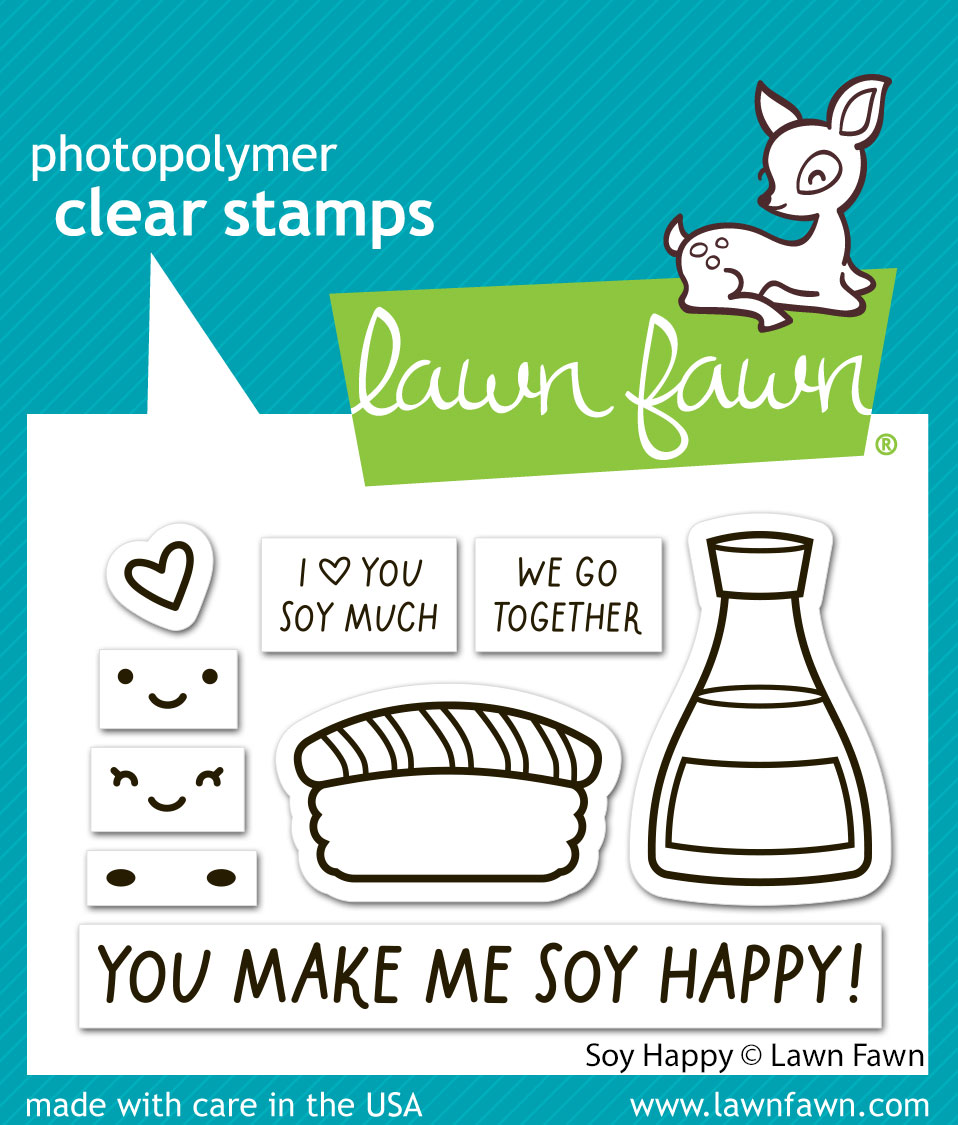 Lawn Fawn Stamp Soy Happy
