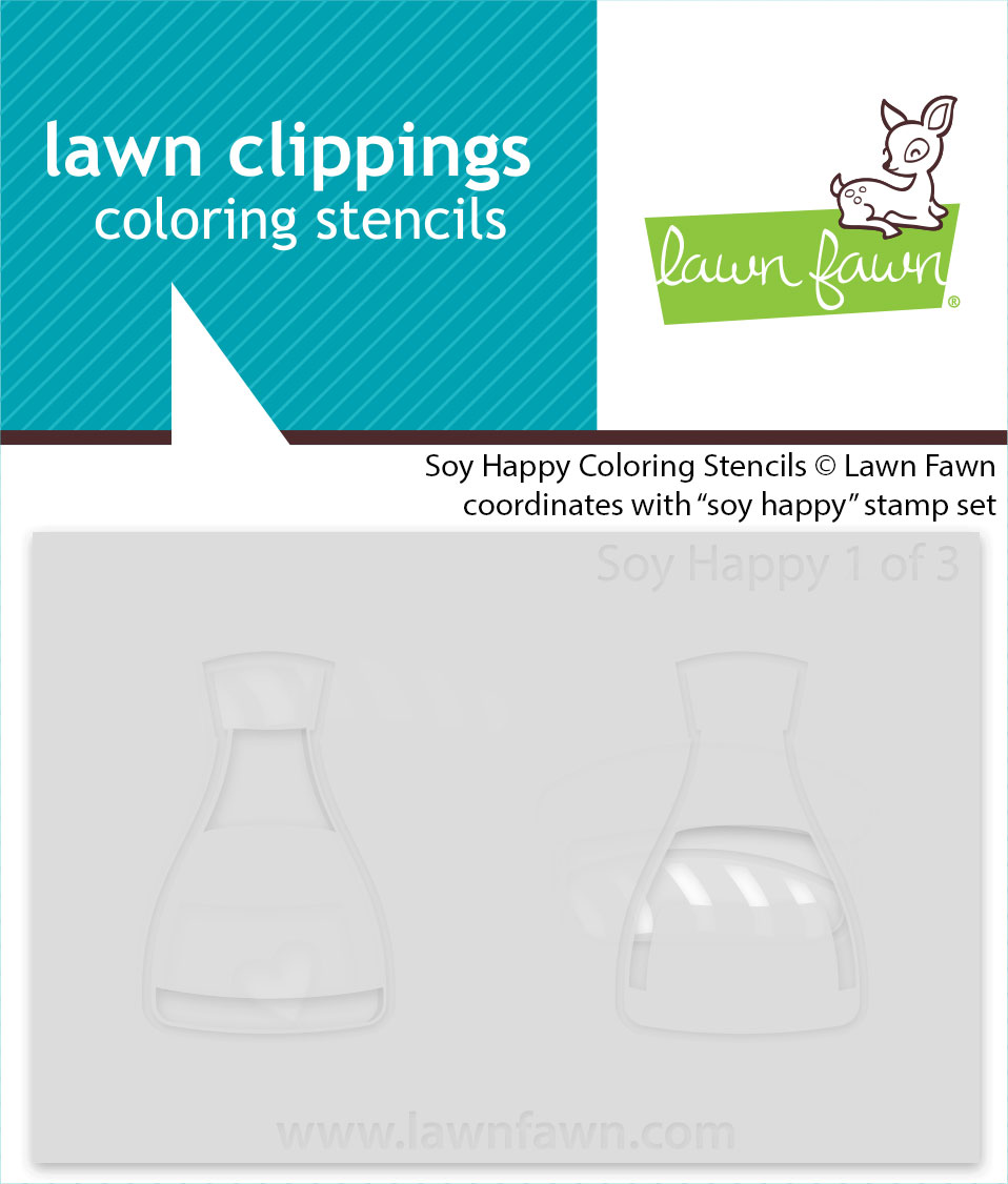Lawn Fawn Stencil Soy Happy