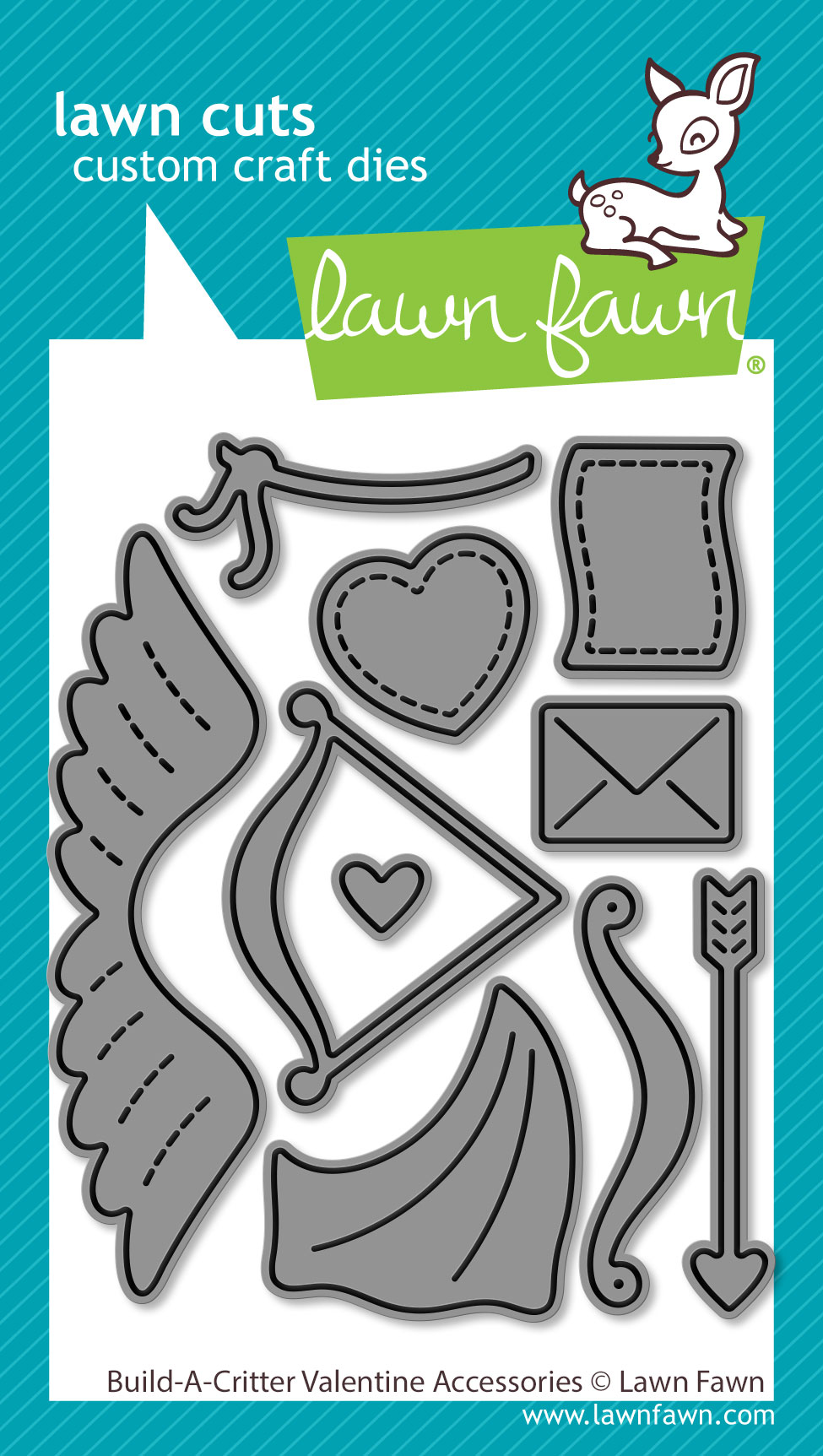 Lawn Fawn Die Build-a-critter Valentine Accessories