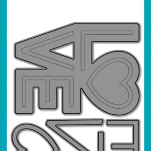 Lawn Fawn Die Giant Outlined Love