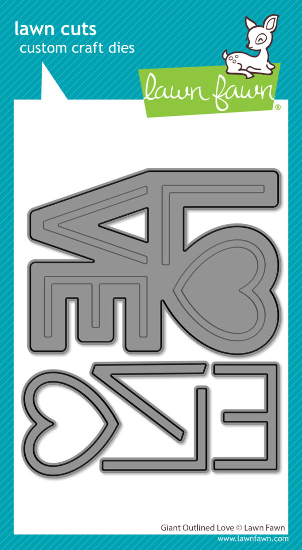 Lawn Fawn Die Giant Outlined Love Lawn Fawn Die Giant Outlined Love