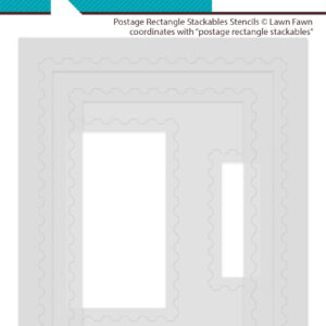 Lawn Fawn Stencil Postage Rectangle Stackables