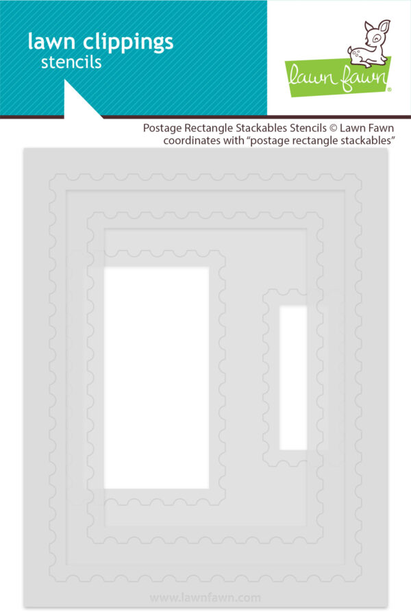 Lawn Fawn Stencil Postage Rectangle Stackables