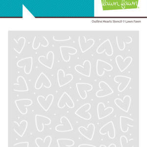 Lawn Fawn Stencil Outline Hearts