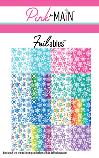 PINK & MAIN FOILABLES RAINBOW SNOWFLAKES