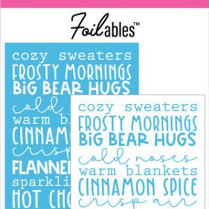 PINK & MAIN FOILABLES WINTER POEM FOILABLES PANELS