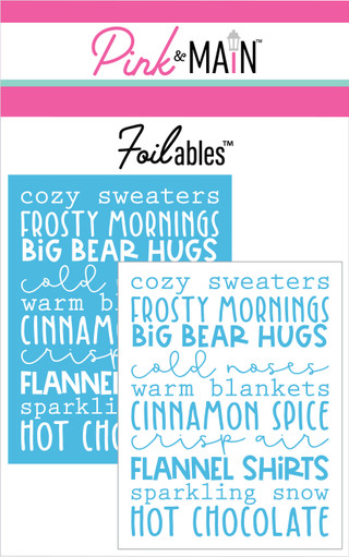 PINK & MAIN FOILABLES WINTER POEM FOILABLES PANELS