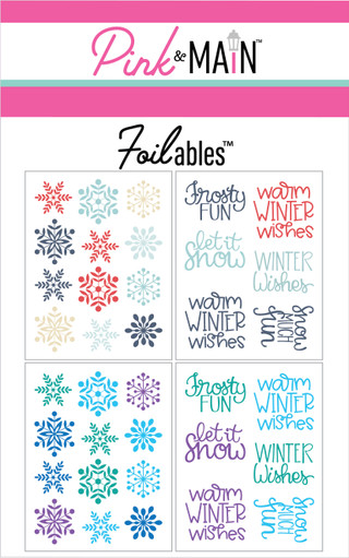 PINK & MAIN FOILABLES WINTER SPOTLIGHT SAYINGS FOILABLES PANELS