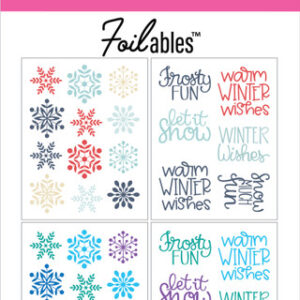 PINK & MAIN FOILABLES WINTER SPOTLIGHT SAYINGS FOILABLES PANELS