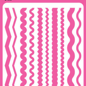 PINK & MAIN DIE ZIG ZAG LAYERING BORDER