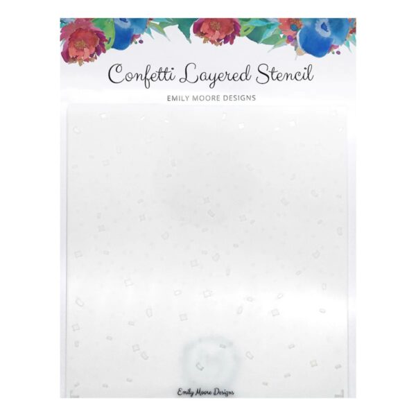 Emily Moore Designs Stencil Confetti Layered