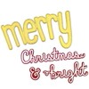 Emily Moore Designs Dies Big & Bold Merry Chrismas Words