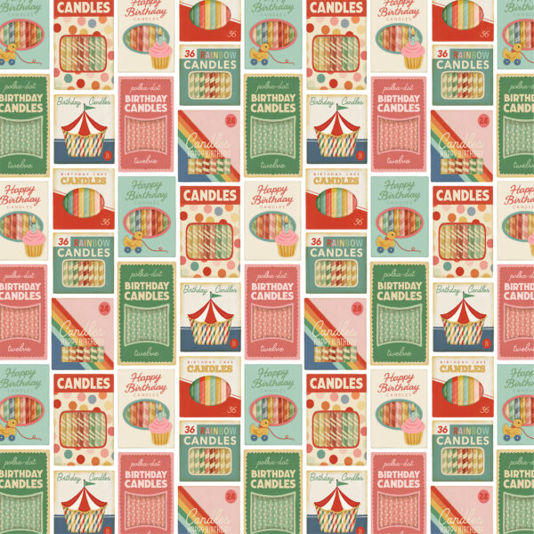 Carta Bella They Say It's Your Birthday 12X12 Vintage Candles