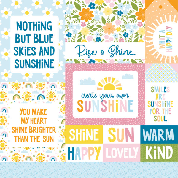 Echo Park You Are My Sunshine 12X12 Multi Journaling Cards