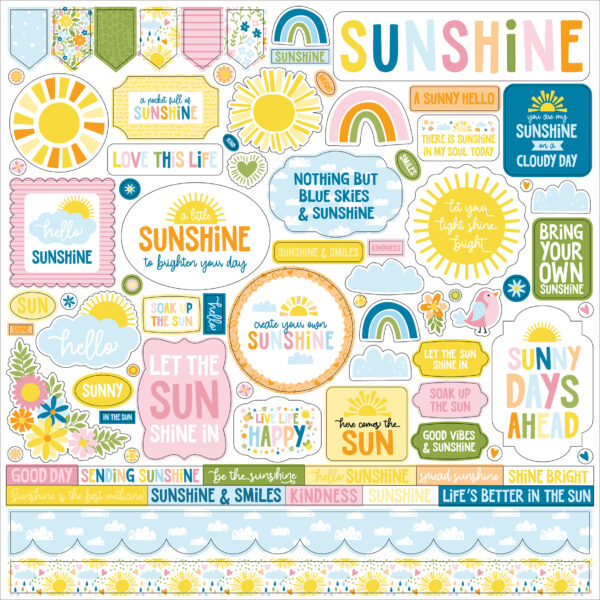 Echo Park You Are My Sunshineshine Element Sticker